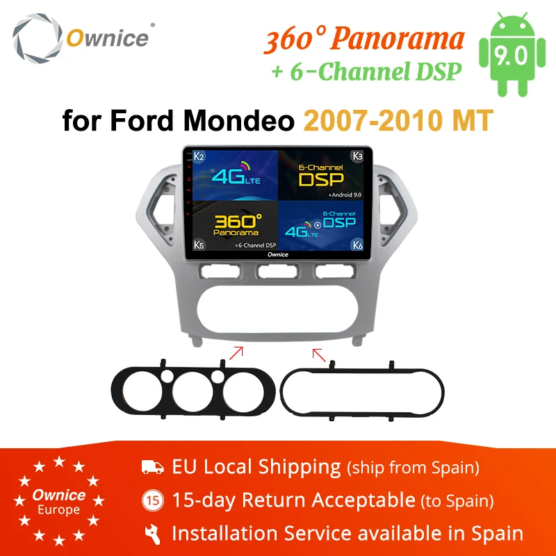 Ownice K3 K5 K6 Android 9 0 2G RAM 8 Core 10 1 &quotавтомобильный DVD GPS навигация радио плеер для Ford Mondeo