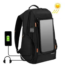 Открытый Многофункциональный солнечная панель питания удобный дышащий повседневный рюкзак сумка для ноутбука 3C/аксессуары для камеры