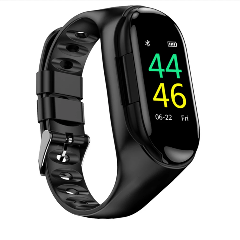 SYYTECH M1 умный браслет Bluetooth гарнитура 2-в-1 мониторинг здоровья мульти-спортивный режим Шагомер Смарт-часы-телефон
