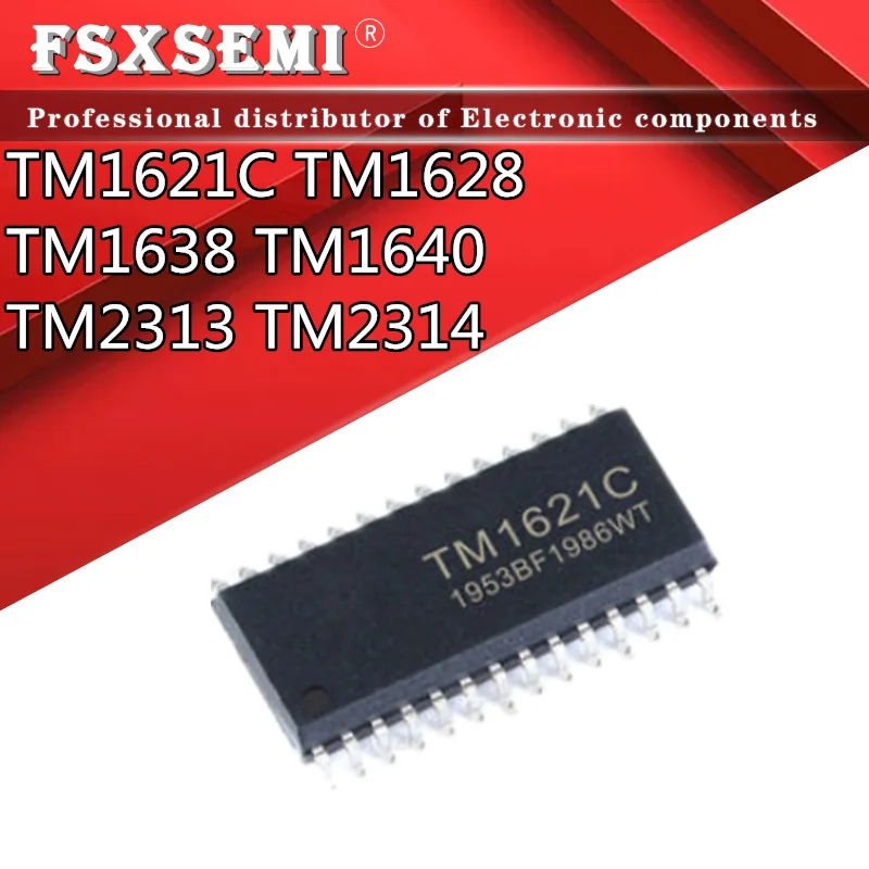 10pcs/lot TM1621C TM1628 TM1638 TM1640 TM2313 TM2314 LED driver IC ...