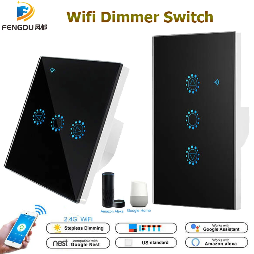 LED Dimmer 220V/110V Ewelink Wifi Dimmable Switch Smart Touch Light