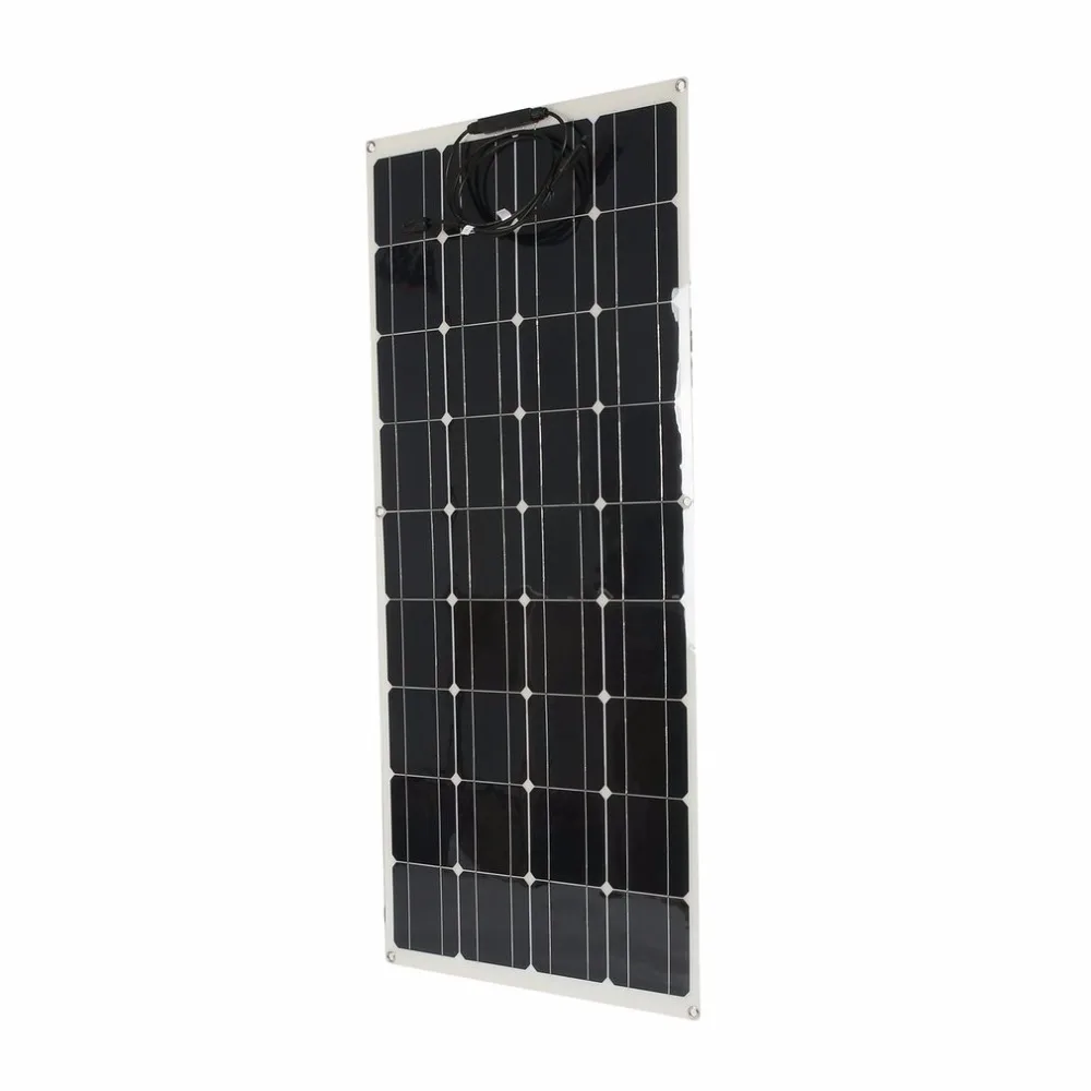 

FR 160W Monocrystalline Flexible Solar Panel Ultra Thin Outdoor Solar Charging Device Portable Camping Power Supply For RV Boat
