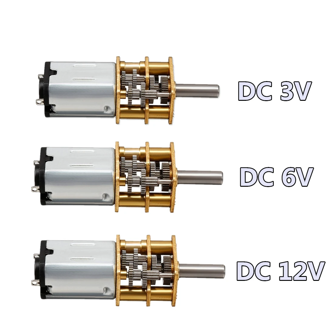 Dc 3v 6v 12v N Mini Micro Metal Gear Motor With Gearwheel Dc Motors 15 30 50 60 100 0 300 500 600 1000rpm Dc Motor Aliexpress