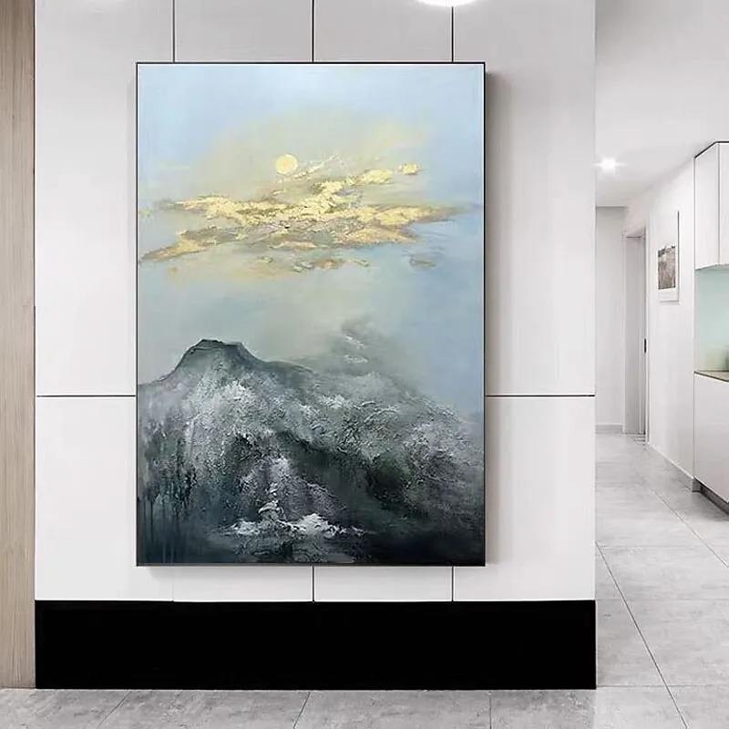 PROD 1005003389901951 Limited Sail Oil Painting Handmade Hand Painted
Wall Art Contemporary Mountain Picture Home Decoration