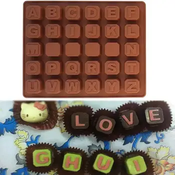 

26 Alphabet Silicone Mold Letters Chocolate Mold Cake Decorating Tools Tray Fondant Molds Jelly Cookies Baking Mould