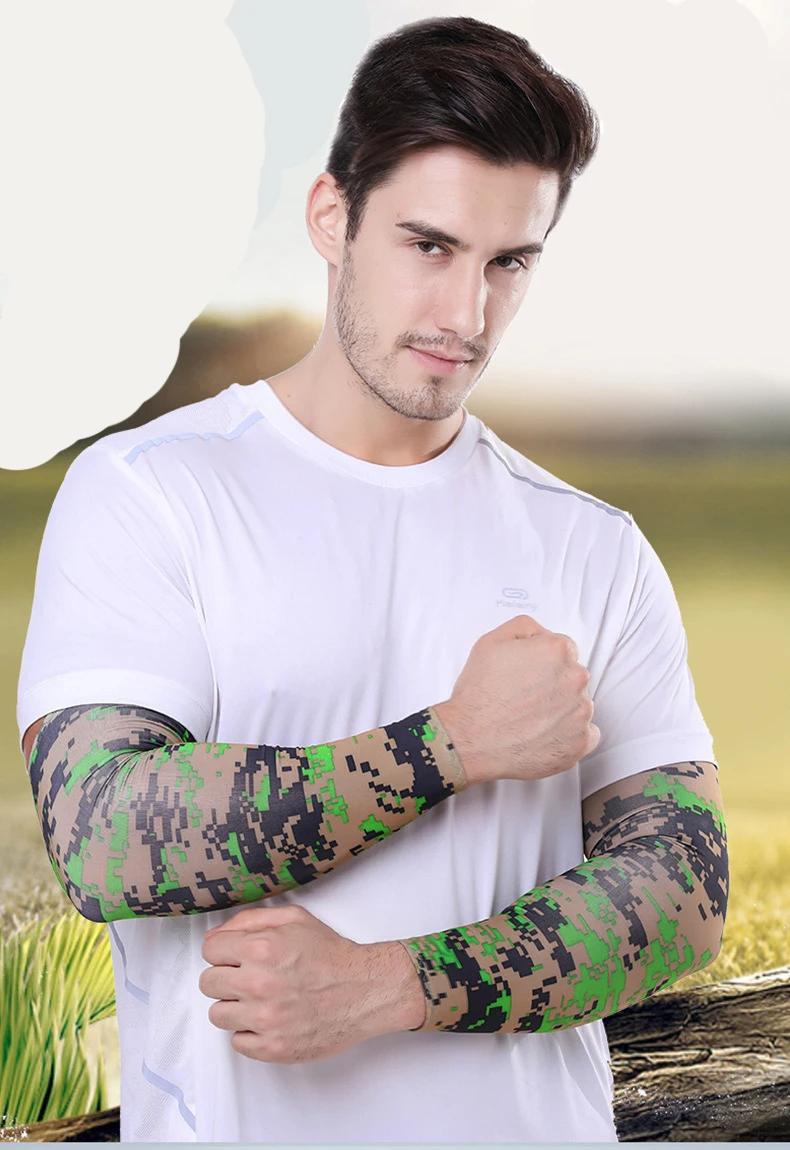 Manches UV Camouflage UPF 50+ - Protection Solaire Légère Et Anti-glisse - 13