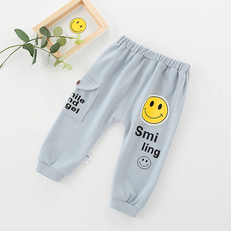 Осенние штаны для малышей Повседневные спортивные Штаны младенцев Брюки карго