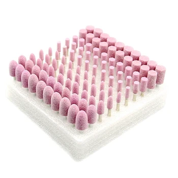

100Pcs/Box Abrasive Stone Honing Grinding Head Set Die Grinder Tools for Metal Plastic Wood Polishing