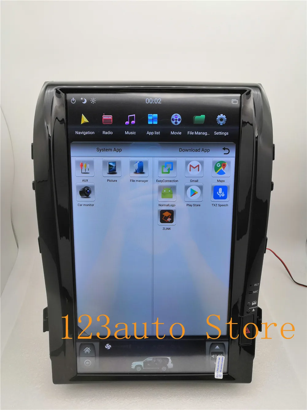 16 дюймов вертикальный Tesla стиль Android 8,1 Авто DVD gps NAVI плеер для TOYOTA LAND CRUISER LC200 VXR GXR 2008- PX6 ips