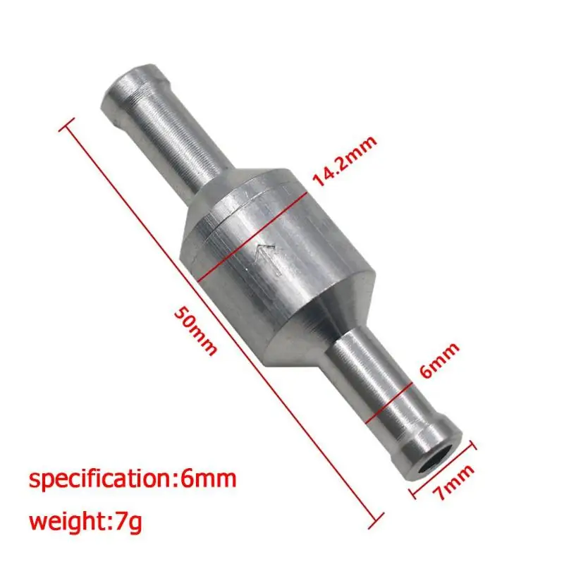 Один способ 6 мм/8 мм/10 мм/12 мм 4 размера клапаны вакуумный Алюминиевый сплав топлива обратный клапан один способ Fit карбюратор бустер