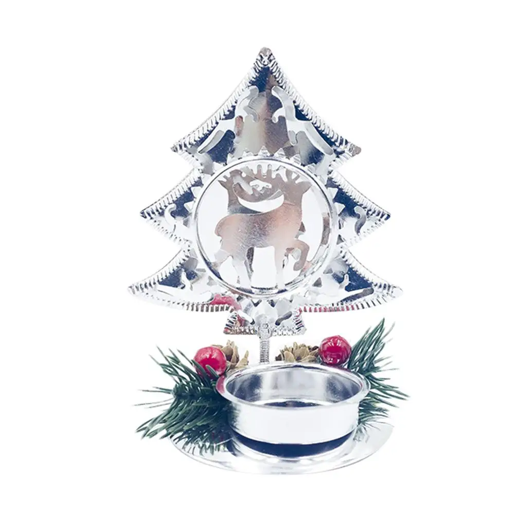 Кованые Рождественские декоративные подсвечники Мозаика красные фрукты Pinecone мозаика подсвечник украшения
