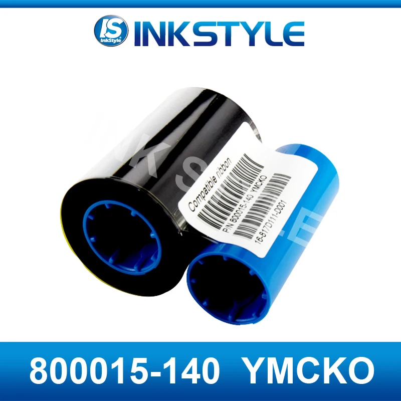 Упаковка из 5 шт. Generic Zebra 800015-140 YMCKO 200 печатает цветную ленту для Zebra P300C P310C P420C P500 P520C P600 P720 карточный принтер