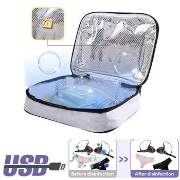 

Portable Led Uv Cleaner And Sanitizer Bag Luminum Foil Liner Disinfector Respira