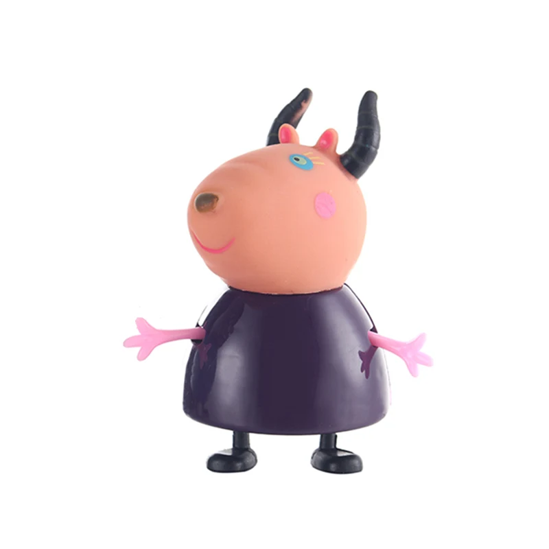 Goat teacher Новинка, набор для школы Свинка Пеппа, Джордж, друг, Парта, игрушки, свинка, училка, фигурка, модель, куклы, семейный набор, детские игрушки, подарки - Цвет: Goat teacher