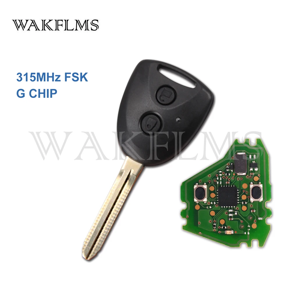 2 Button Remote Car Key 315MHz Fob for Toyota AVANZA 2016 2017 2018 with G Chip No Mark | Автомобили и мотоциклы