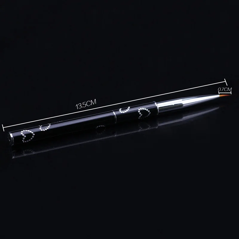 CYSHMILY 7/11 mm/Set щетка для ногтей ручка акриловые УФ цветной гель, "сделай сам", советы Нейл-арт кисть тонкий лайнер для рисования в полоску ручки для ухода за ногтями Маникюрный Инструмент