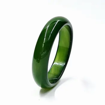 

Natural new spot new fine jade pure green plus thick jade myelin bracelet water-stocked women's high-end gift