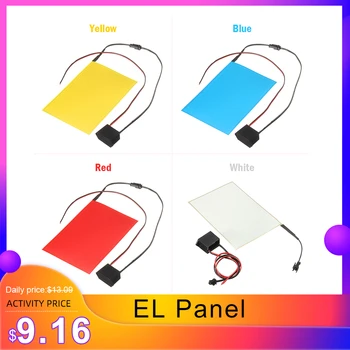

Newest A6 EL Panel Electroluminescent Cuttable Light Sheet Neon Sheet with 12V Actuator