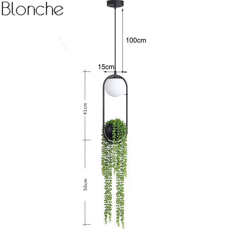 Скандинавский подвесной светильник сделай сам в виде растений светодиодная