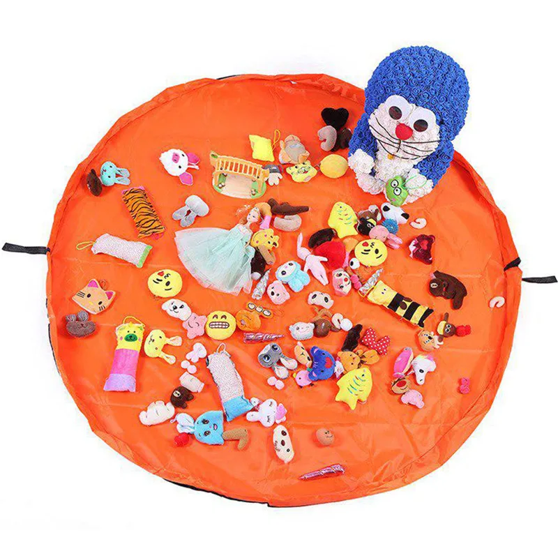 VOGVIGO 50/150cm Drawstring Bags Portable Kids Toy Kit and Play Mat Lego Toys Organizer Bin Box Fashion Practical Storage Bags