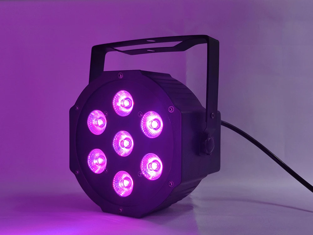 8 шт./пульт дистанционного управления Led 7x12 Вт par Светильник RGBW 4in1dj вечерние