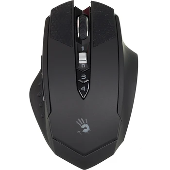 

Mouse A4 Bloody Warrior RT7/RT70 black optical (4000 dpi) wireless USB2.0 game (9but)