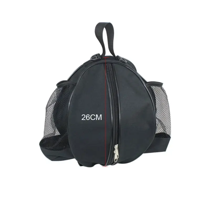 Универсальная спортивная сумка баскетбольный футбольный рюкзак для волейбола Сумочка круглая форма регулируемый плечевой ремень G99D