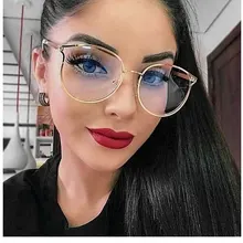 Новинка, круглые очки, оправа большого размера, женские оптические Прозрачные Линзы для очков, прозрачные Модные женские очки TR90