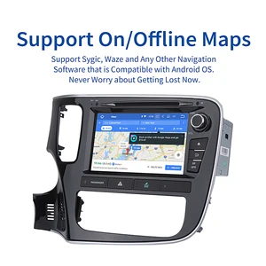 Image 3 - Dasaita 8" Android 10 Octa Core Car GPS for Mitsubishi Outlander 2014 DVD Player Stereo Auto Radio Head unit Multimedia  Video
