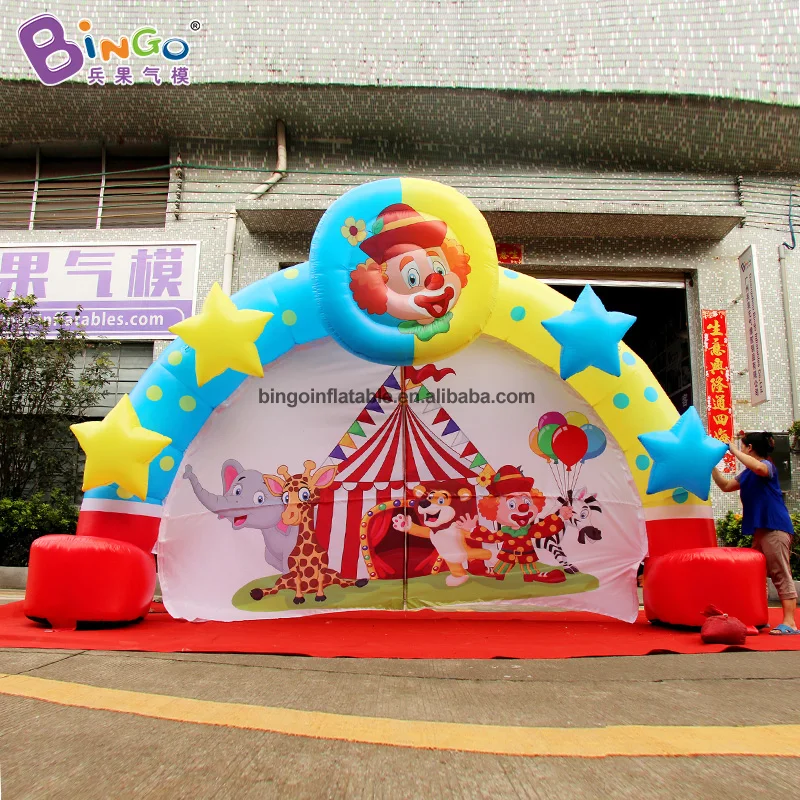 Специально Подгонянная 5X3 метров клоун надувная АРКА/ клоун украшенная игрушка со Звездной аркой