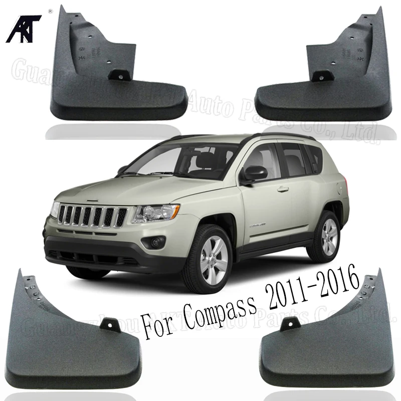 Литая Автомобильная брызговика для Jeep Compass 2011-2016 брызговики задний вид