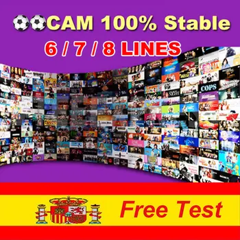 

6/7/8 C-lines Spain Cccam Cline For 1 Year Europe Portugal Poland Sweden Czech CCAM Server For DVB S2 Satellite Receiver GTMEDIA
