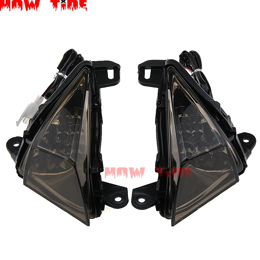 Спереди светодиодный поворотник для KAWASAKI NINJA ZX-14R ZZR ZZ-R GTR 1400 ZZR1400 GTR1400 CONCOURS 14 ZX14R ZX 14R 2006