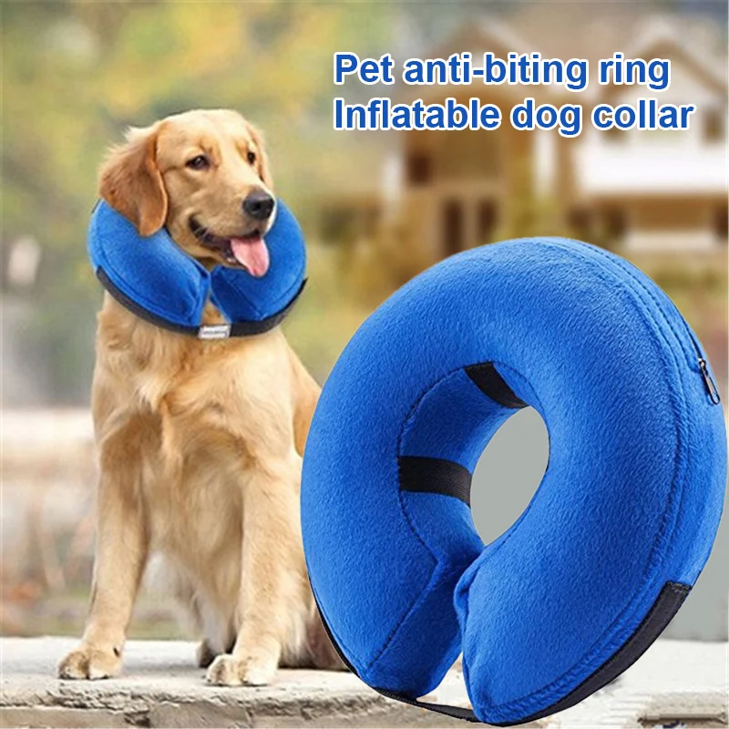 Nuovo Collare Gonfiabile Cane Gatto Morbido E-Collar Pet Puppy Medical Neck Protective Protection Head Cone
