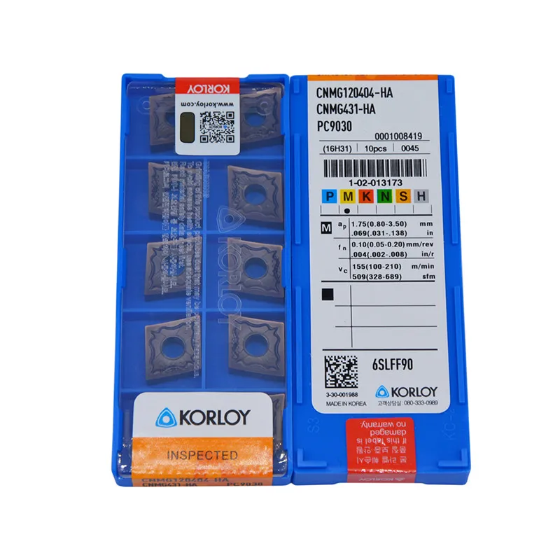 a box CNMG120404-HA PC9030 CNMG431-HA High quality CNC carbide inserts 10PCS
