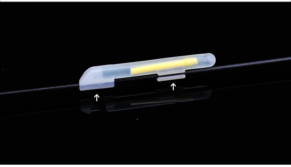 20 Stück 10 Packungen Clip-On Angelruten-Nachtangel-Posenlichter Leuchtende Fluoreszenzspitzen-Lichthalter Effekt-Angelzubehör Köderstäbe – Detail 4