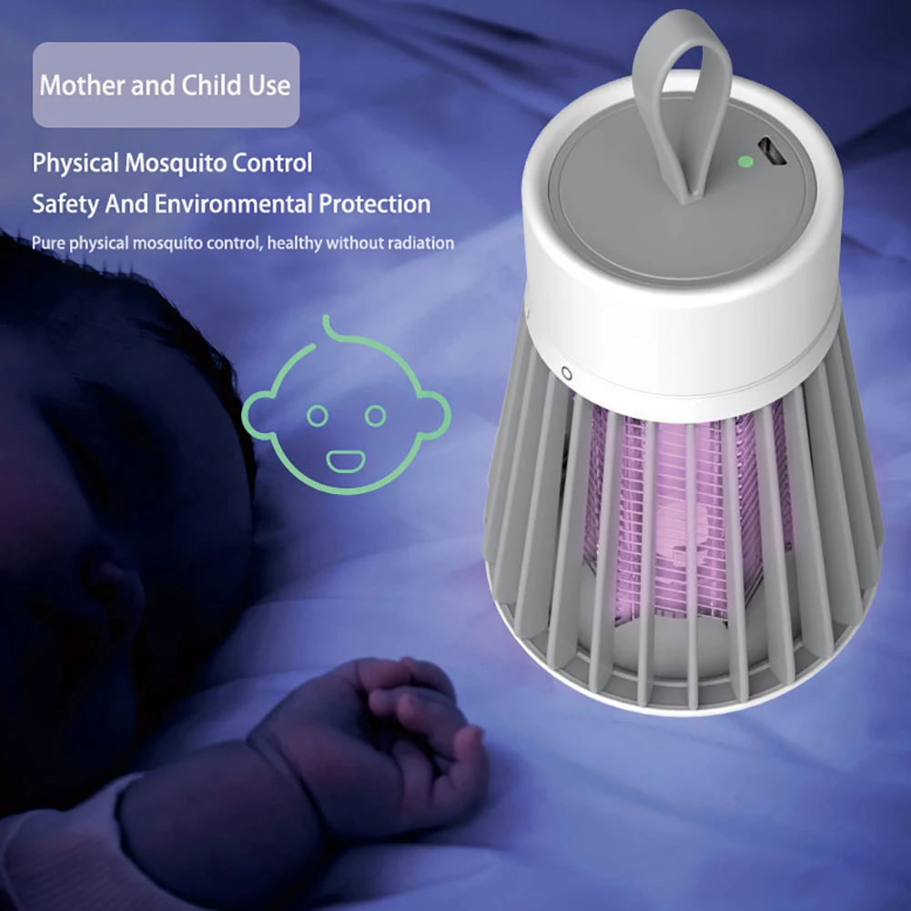 

rechargeable USB Anti-mosquito Lamp Kills Insects LED Insecticide Pest Repeller Camping Light Mosquito Trap