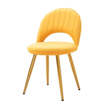 

Nordic Ins Light Luxury Dining Chair Leisure Creative Back Net Red Chair European Simple Home Bench Manicure Makeup Chair