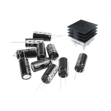 Fashionon – redresseur de pont à boîtier métallique, 50a 1000V avec dissipateur thermique et 10 pièces 16Mm X 30Mm 6800UF 25V électrolytique C