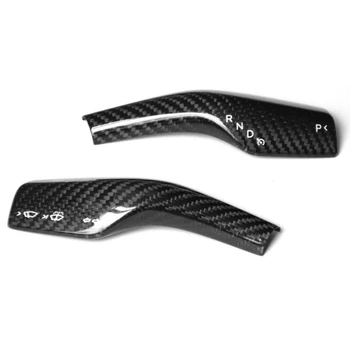 

for Tesla Model 3 2016-2019 Real Carbon Fiber Wiper Shift Trim Gear Shift Knob Cover Trim for Tesla Model 3 Accessories