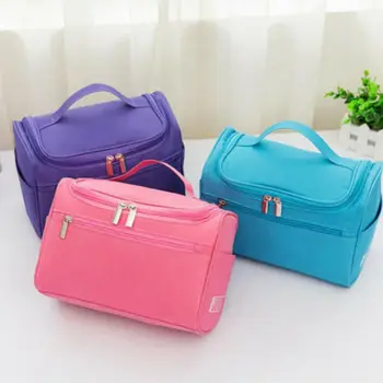 

Women Men Professional Large Makeup Bag Cosmetic Case Storage Handle Pouch Toiletry Organizer Travel Kit Wash Zipper Waterproof