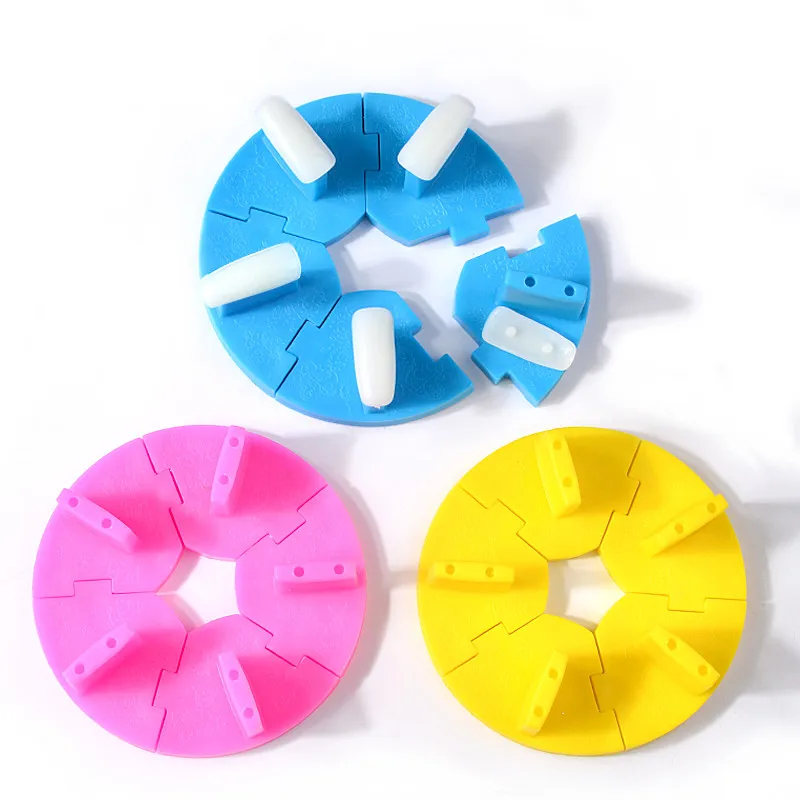 

1Pcs Plastic Nail Art Round Fixed Exercise Rack Fashion Nails Accessories for Manicure 2021 Nail Practice Tools for Art Design