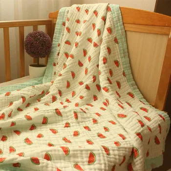 

4/6/8 Layers Baby Swaddle Wrap Blanket Muslin Cotton Quality Newborn Swaddling Sleepsack Stroller Cover Infant Towel Blankets