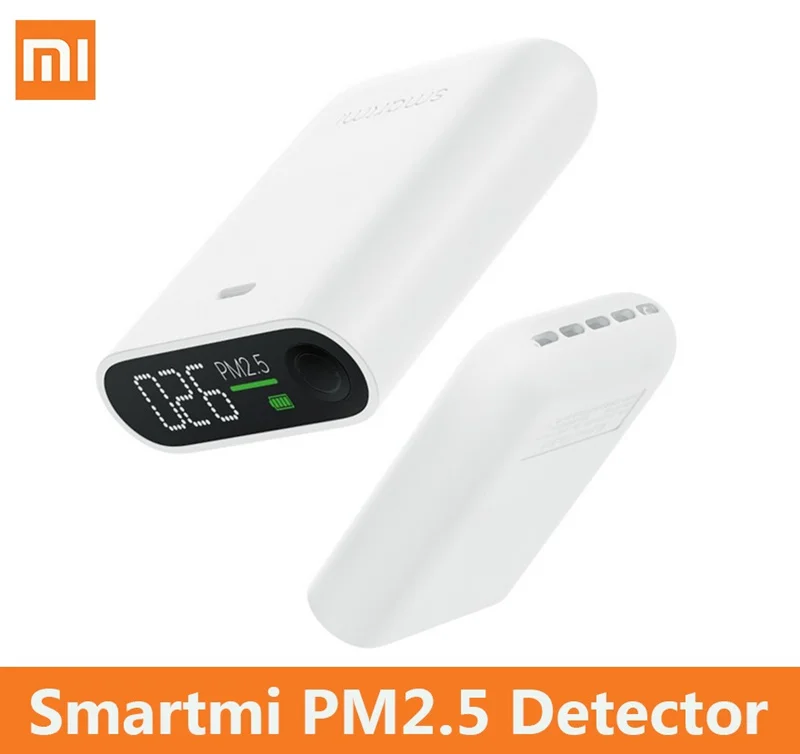 Xiaomi Smartmi PM2.5 детектор воздуха мини чувствительный монитор качества воздуха светодиодный экран PM 2,5 для домашнего офиса Портативный - Цвет: white