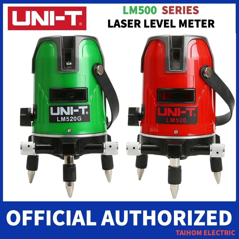 

UNI-T LM520 LM530 LM550 Laser Level 2 Lines 3Lines 5Lines 635nm 360 degree Self-leveling Red Lines Laser Level