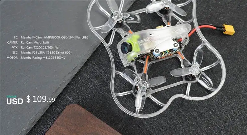 Diatone GT R239 R90 2 дюйма 3S FPV гоночный Радиоуправляемый Дрон Квадрокоптер PNP w/F4 OSD 25A RunCam Micro Swift TX200U детские игрушки