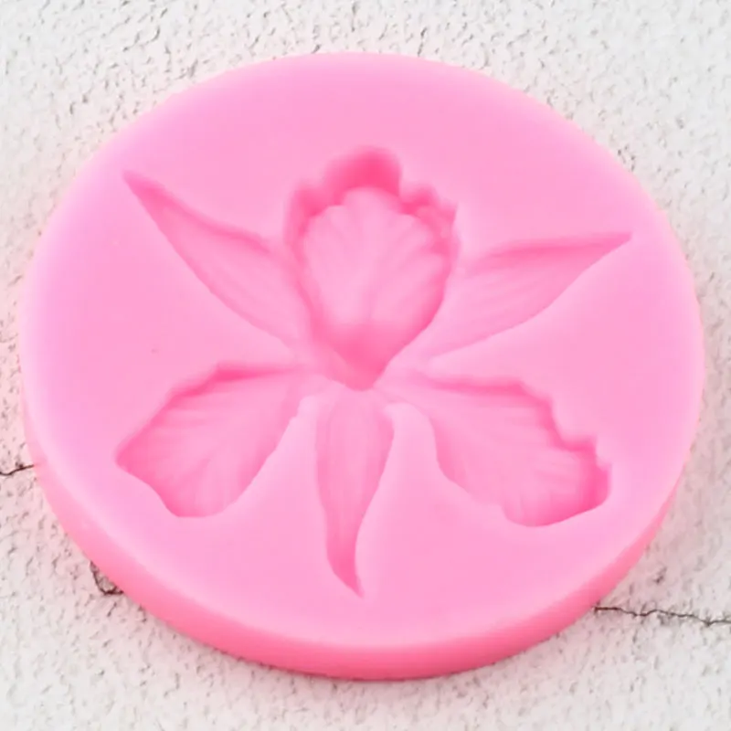 3D Орхидея Силиконовые формы ручной работы Свадебный торт украшения инструменты цветок форма для выпечки конфеты полимер форма для
