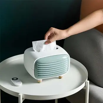 

Vintage Radio Facial Tissue Box Cover Napkin Holder Organizer Paper Towel Dispenser Container for Bathroom Car Office Home Decor