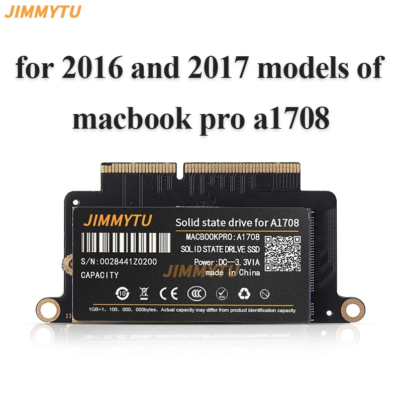 Disco Duro SSD Para Macbook Pro A1708 Compatible With Model Mac Pro Retina 13.3" 2016 2017 Yr Solid State Disk EMC 3164 EMC 2978