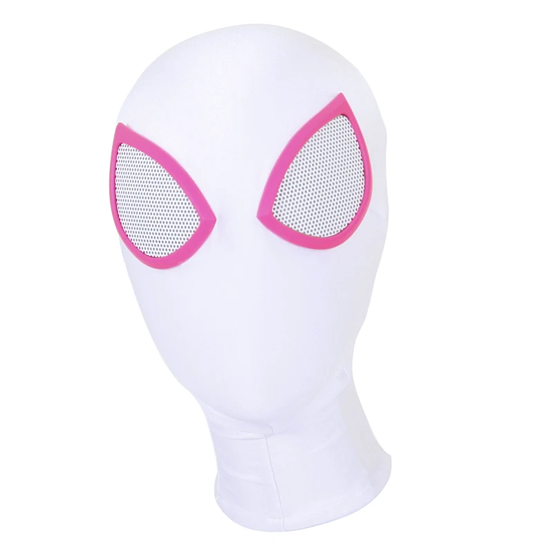

Spider Gwen Stacy Lycra Zentai Spiderman Hooded Cosplay Mask Lens Halloween Party Event Headgear